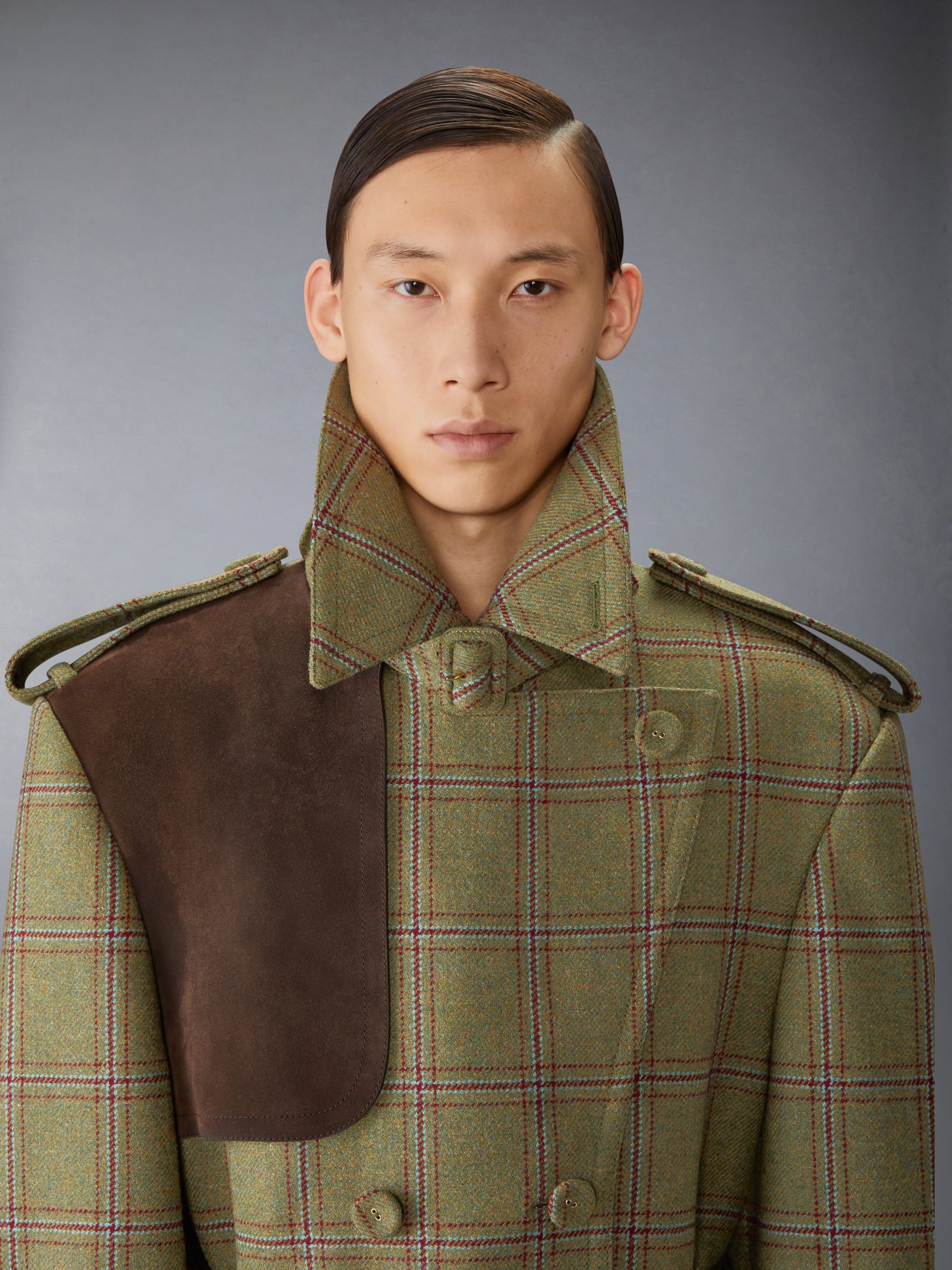 HUNTING TWEED OVERSIZED TRENCH - Image 6