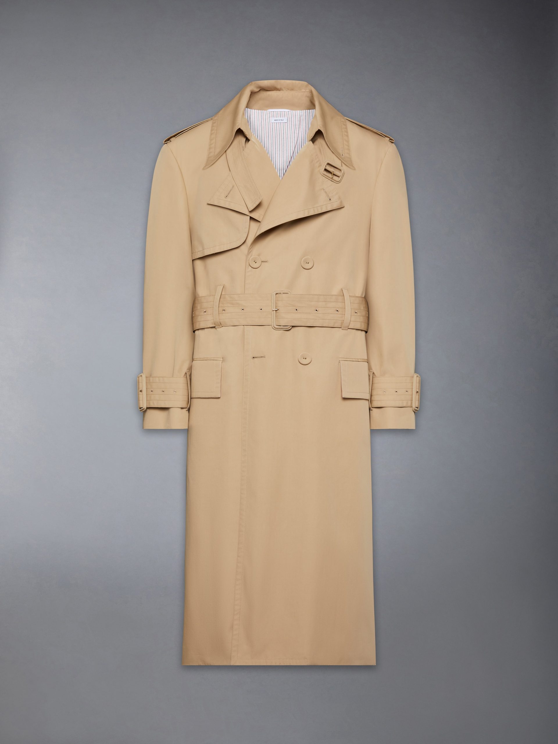 OVERSIZED COTTON SUITING TRENCH COAT - Image 9