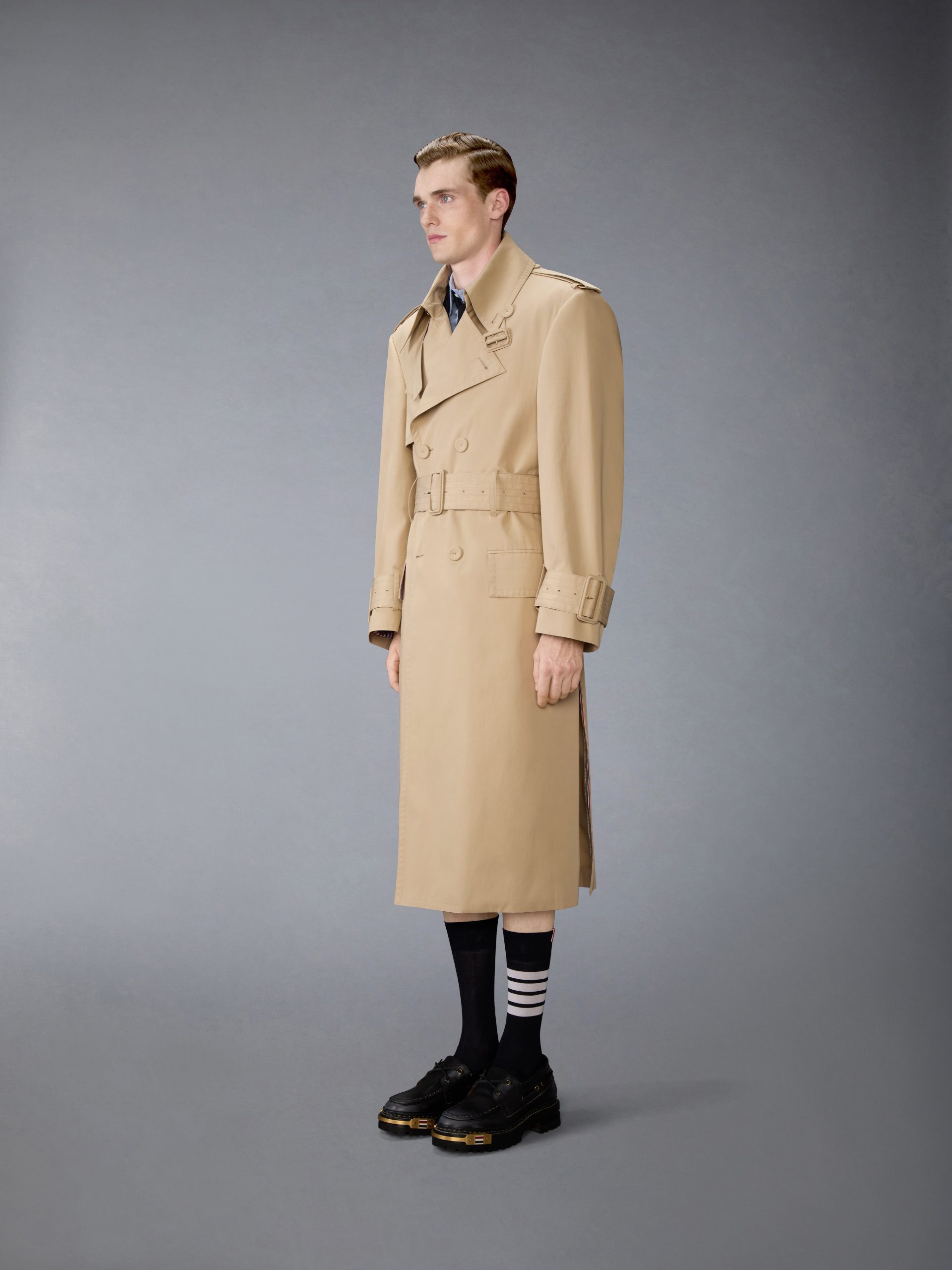 OVERSIZED COTTON SUITING TRENCH COAT - Image 2