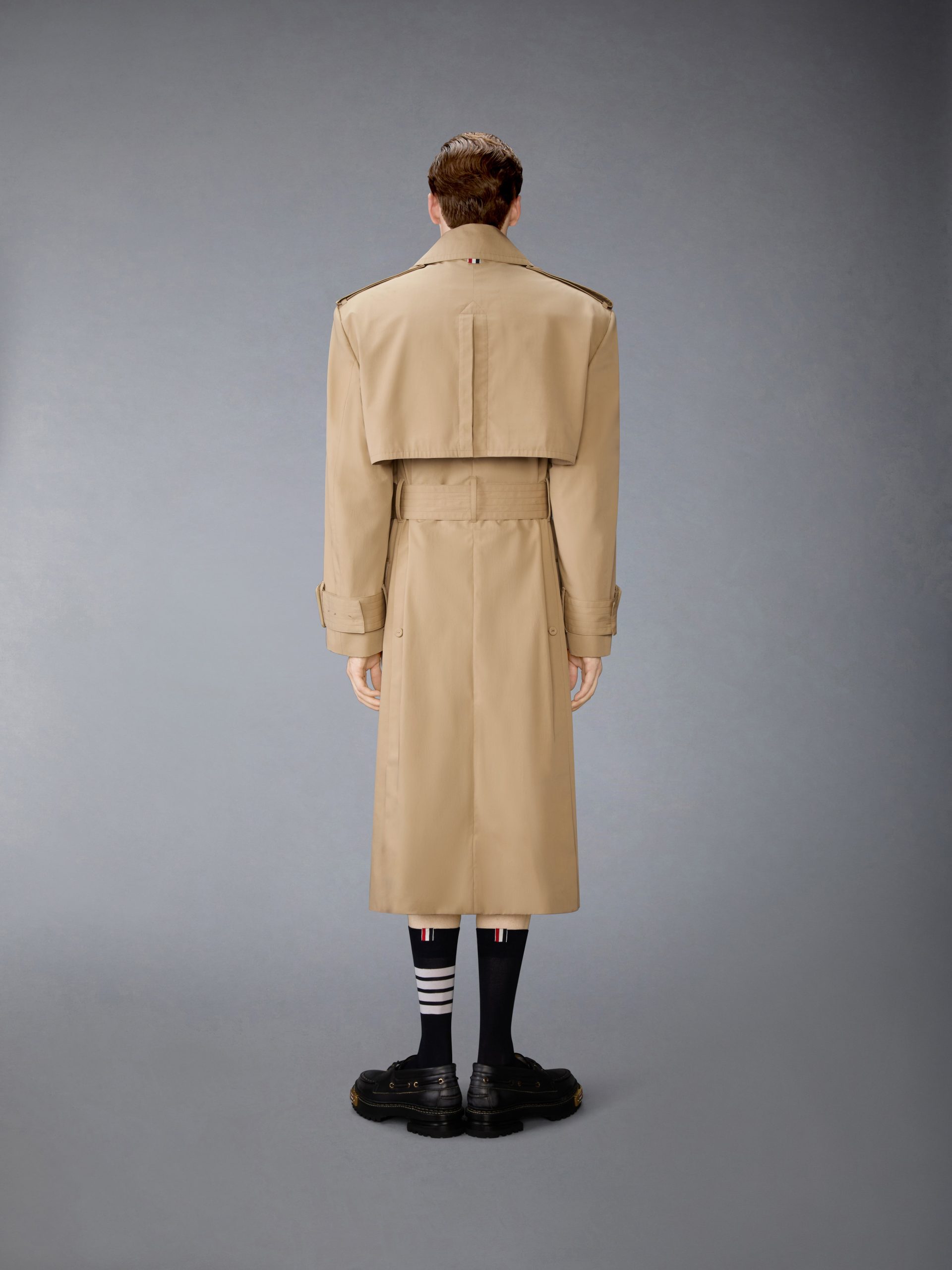 OVERSIZED COTTON SUITING TRENCH COAT - Image 3