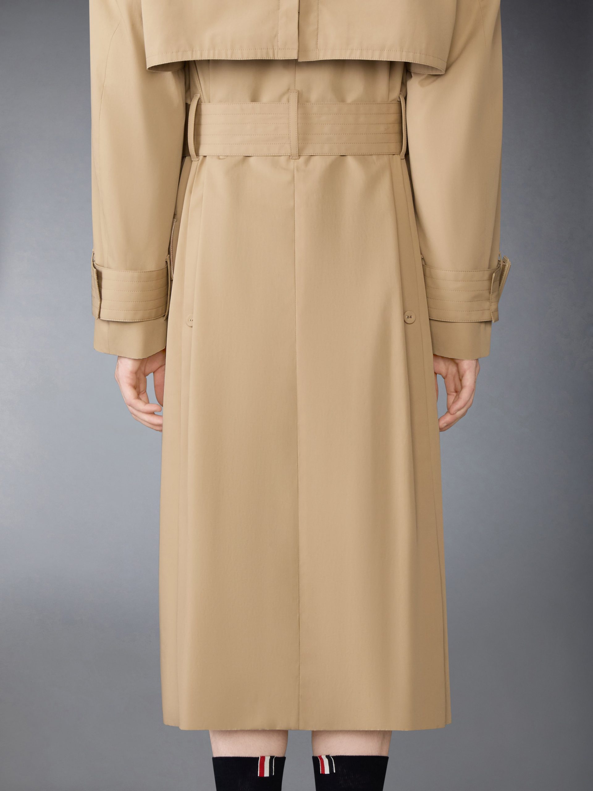 OVERSIZED COTTON SUITING TRENCH COAT - Image 7