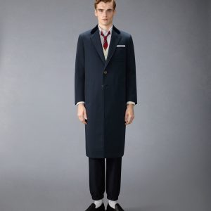 GABARDINE ELONGATED OVERCOAT
