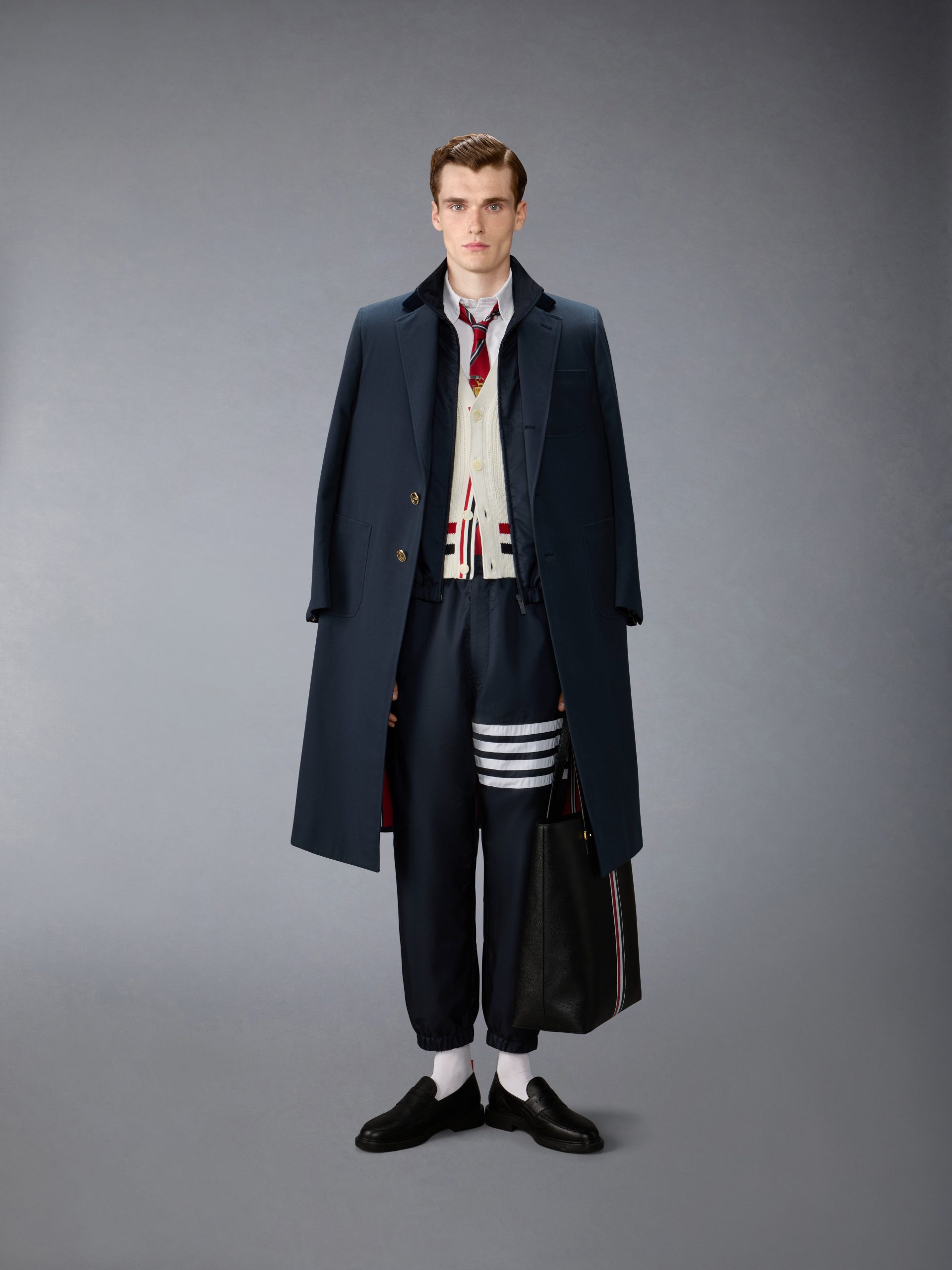 GABARDINE ELONGATED OVERCOAT - Image 4