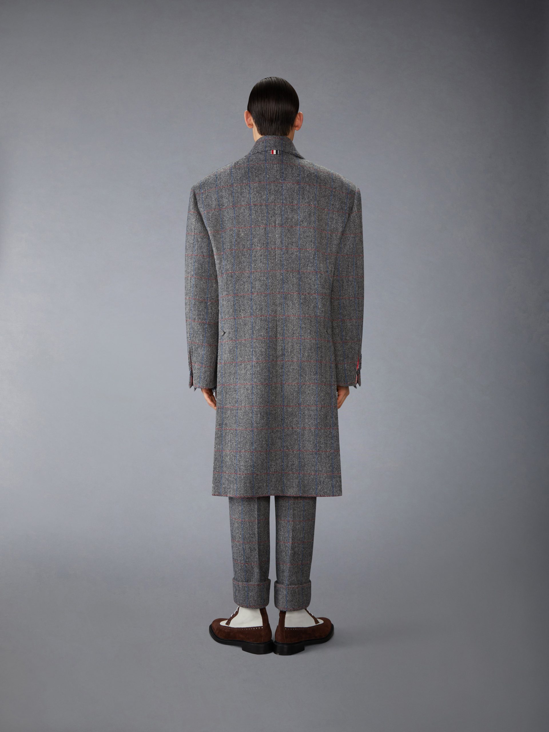 HUNTING TWEED OVERSIZED PEACOAT - Image 3