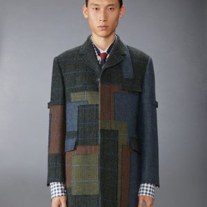 HUNTING TWEED CHESTERFIELD ARMBAND JACKET