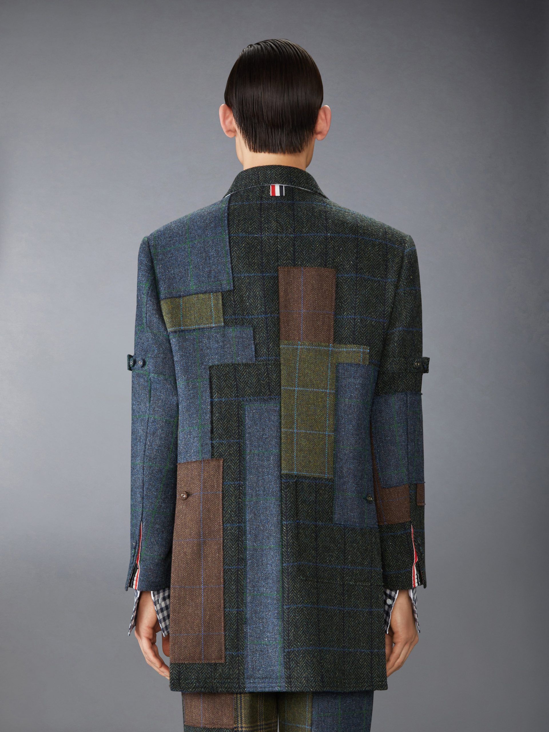 HUNTING TWEED CHESTERFIELD ARMBAND JACKET - Image 2