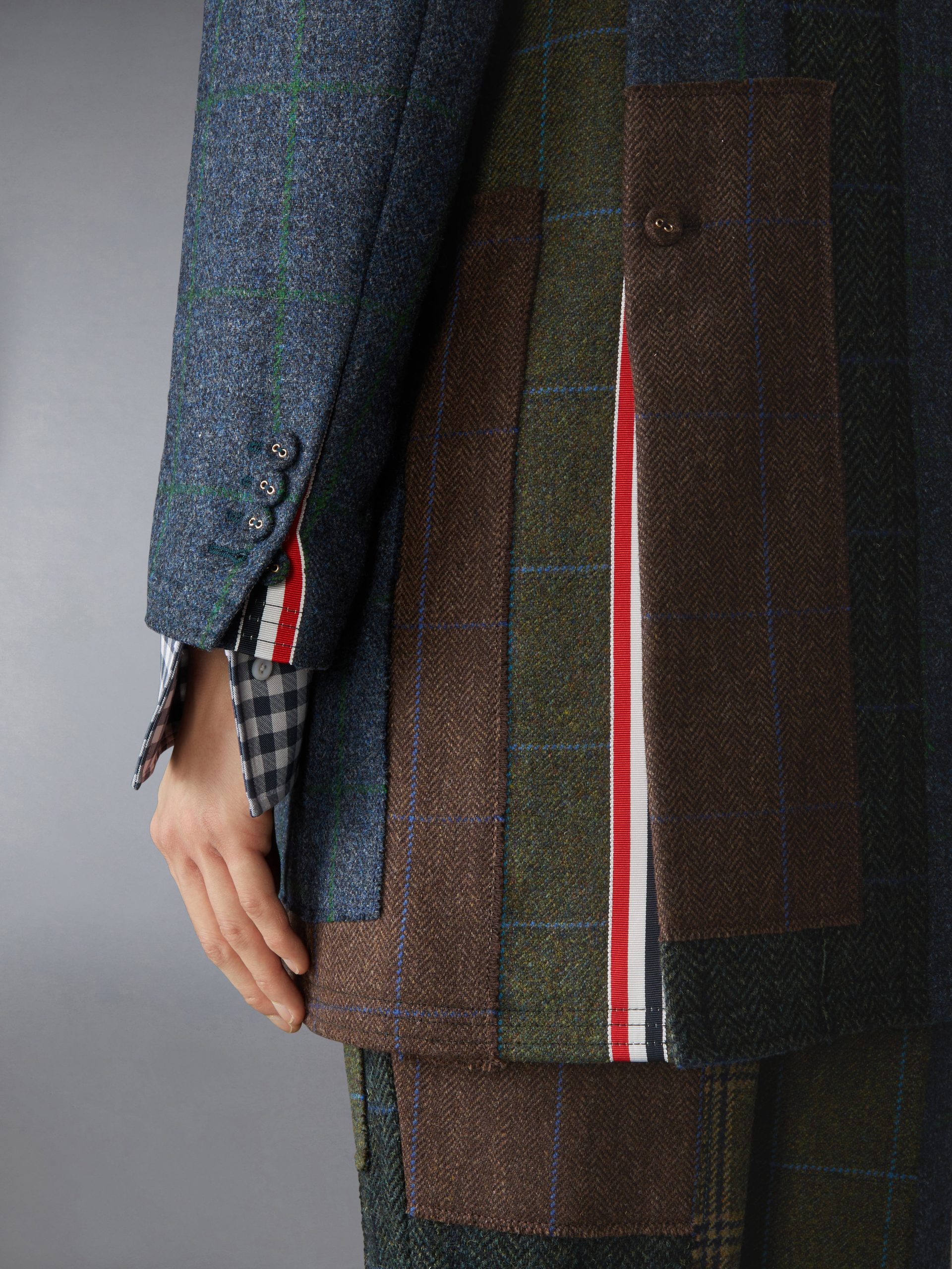 HUNTING TWEED CHESTERFIELD ARMBAND JACKET - Image 4