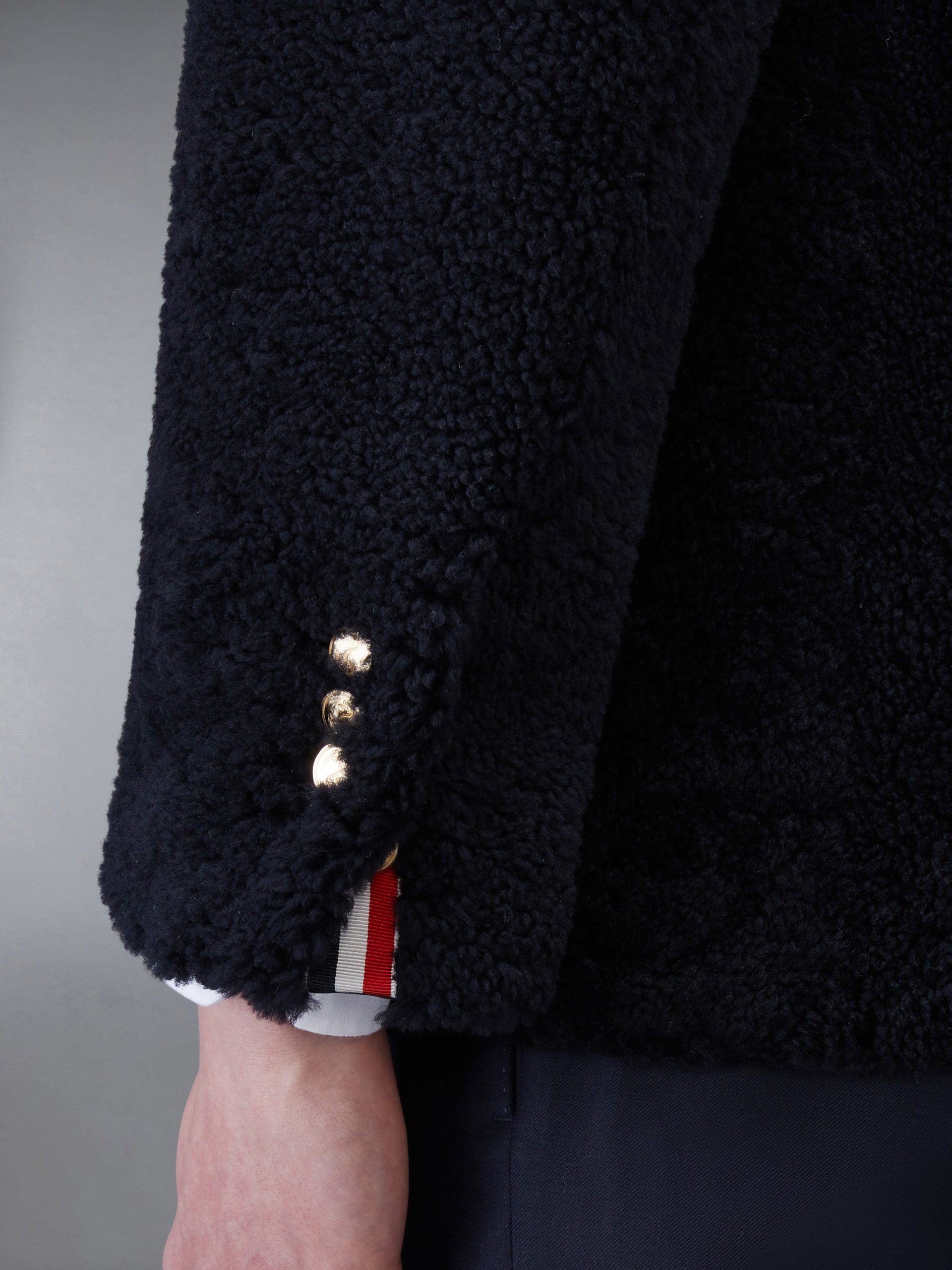 SHEARLING 4-BAR UNCONSTRUCTED PEACOAT - Image 5