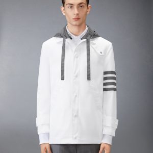 RIPSTOP 4-BAR UNCONSTRUCTED RELAXED OVERCOAT