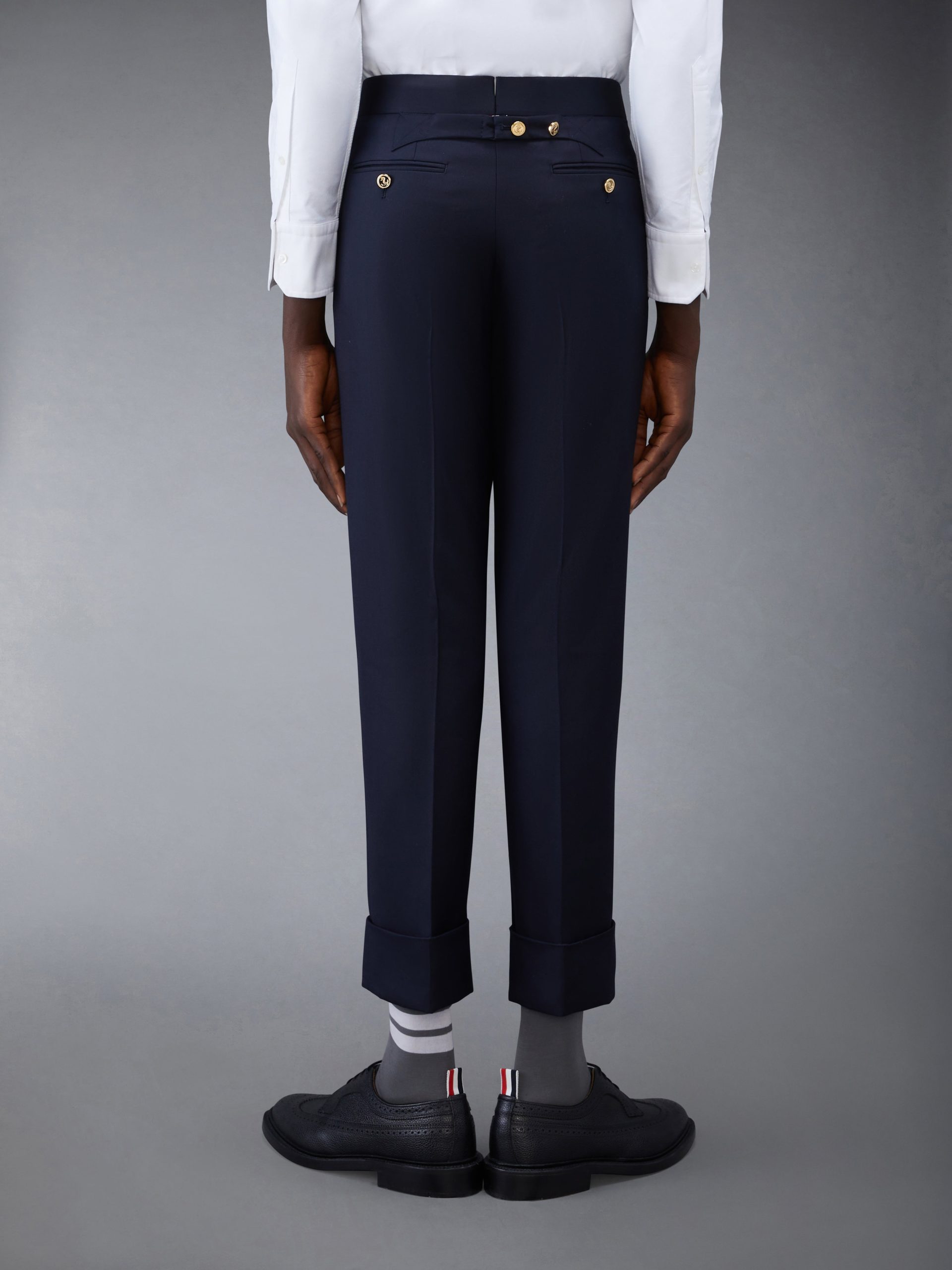 CLASSIC TWILL BACKSTRAP TROUSERS - Image 2