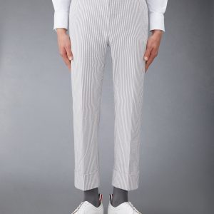 CLASSIC SEERSUCKER BACKSTRAP TROUSERS