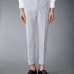 CLASSIC SEERSUCKER BACKSTRAP TROUSERS