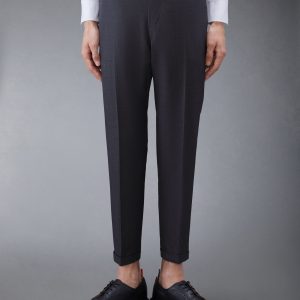 TWILL LOW RISE TROUSERS