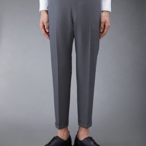 TWILL LOW RISE TROUSERS