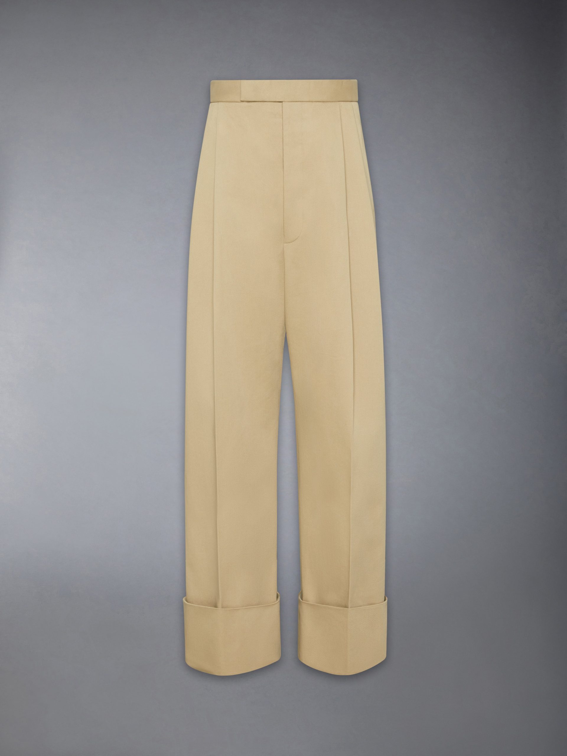 COTTON GABARDINE DOUBLE PLEAT TROUSER - Image 5