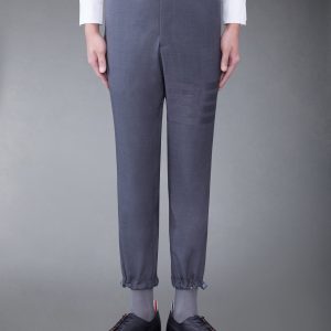 PLAIN WEAVE 4-BAR TRACK TROUSER