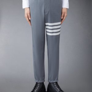 PLAIN WEAVE 4-BAR TRACK TROUSER