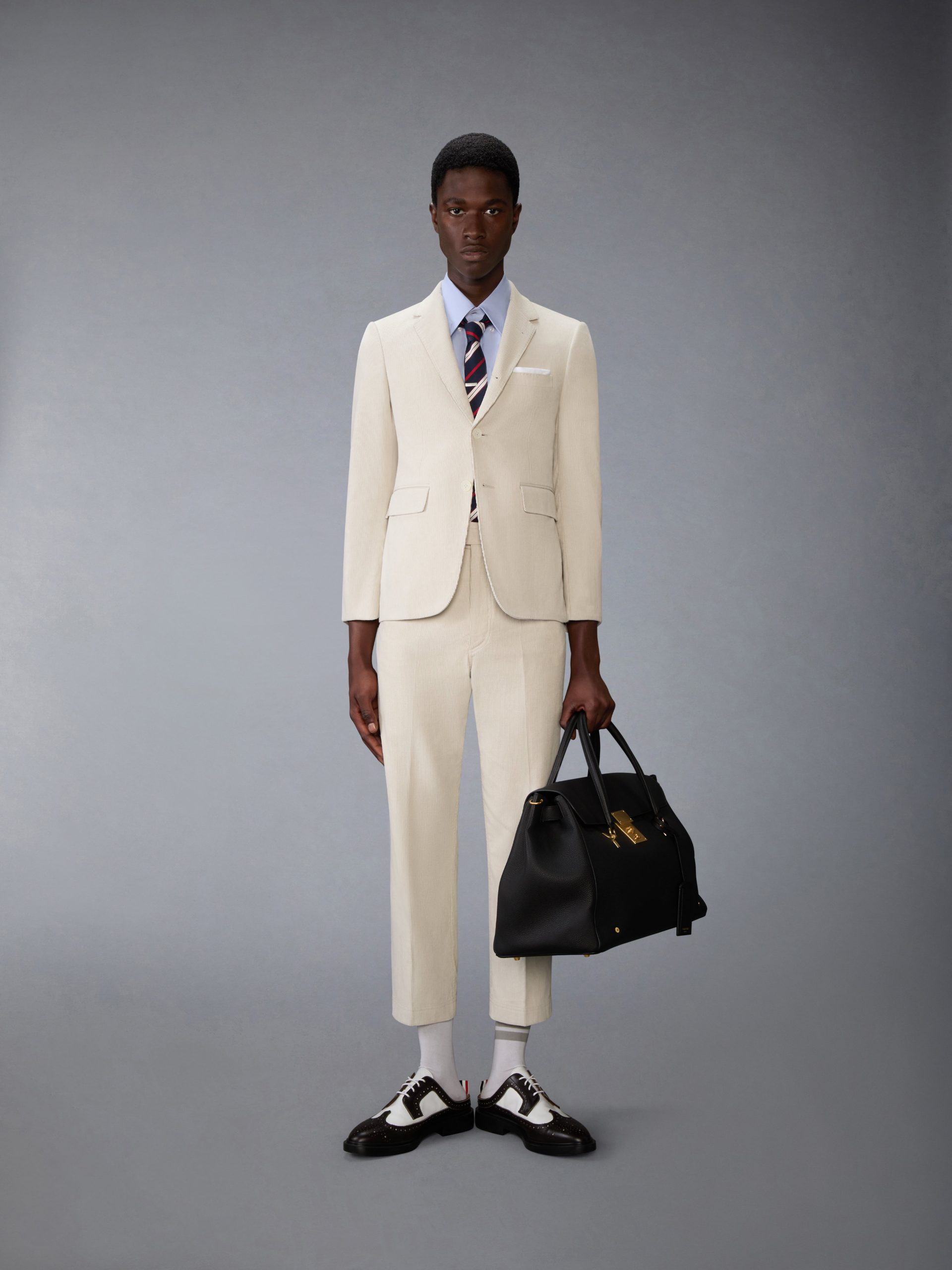 NARROW WALE CORDUROY TAPERED CHINO TROUSER - Image 3