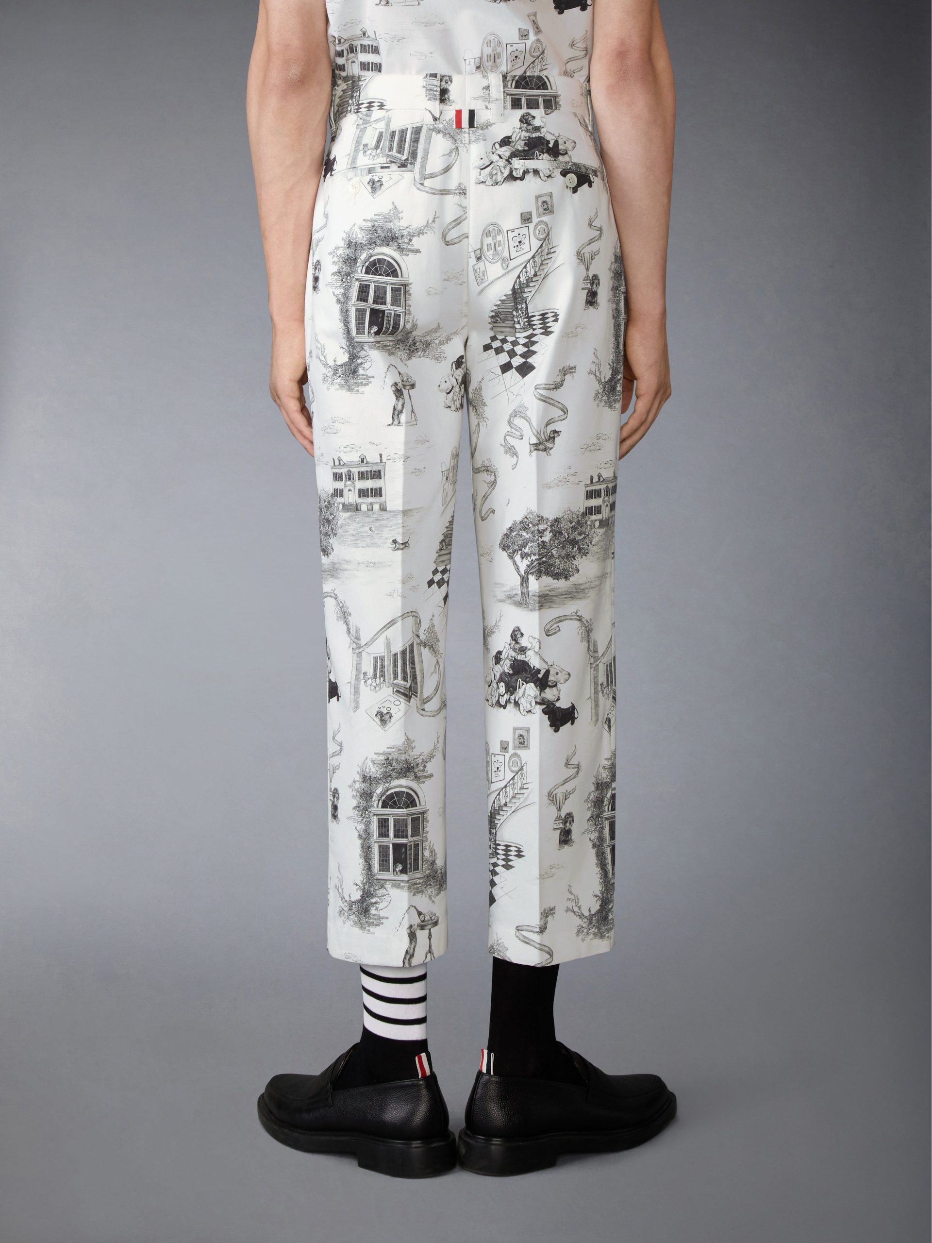 CANVAS HECTOR TOILE UTILITY CHINO TROUSER - Image 2