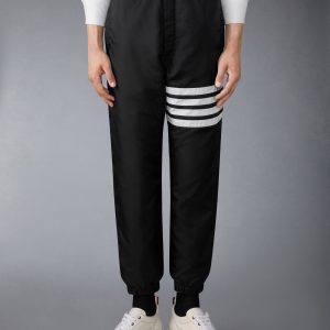 SHINY RIPSTOP 4-BAR TRACK PANTS