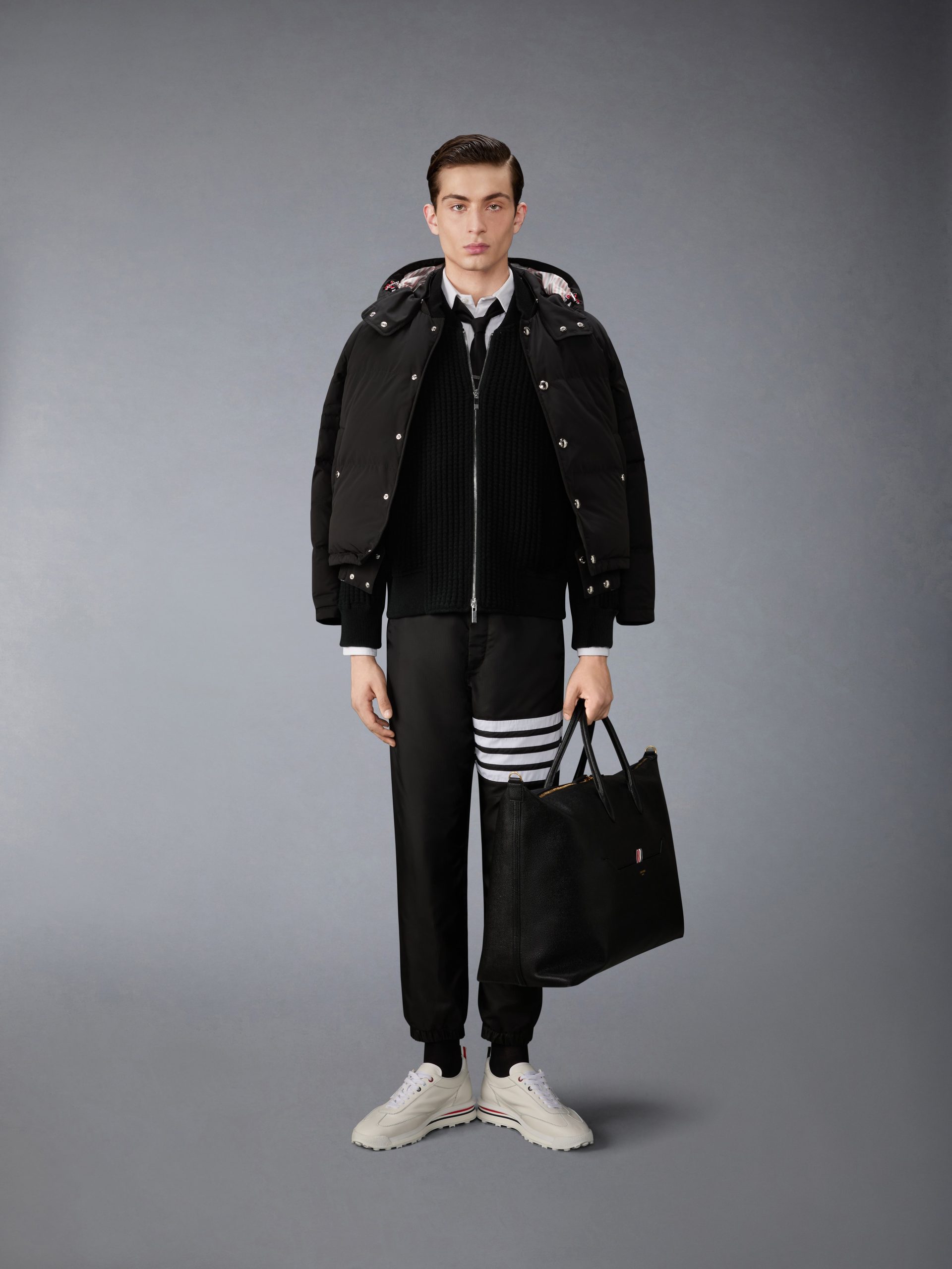 SHINY RIPSTOP 4-BAR TRACK PANTS - Image 3