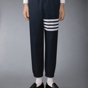 SHINY RIPSTOP 4-BAR TRACK PANTS