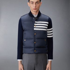 MATTE FINISH NYLON DOWN FILL 4-BAR VEST