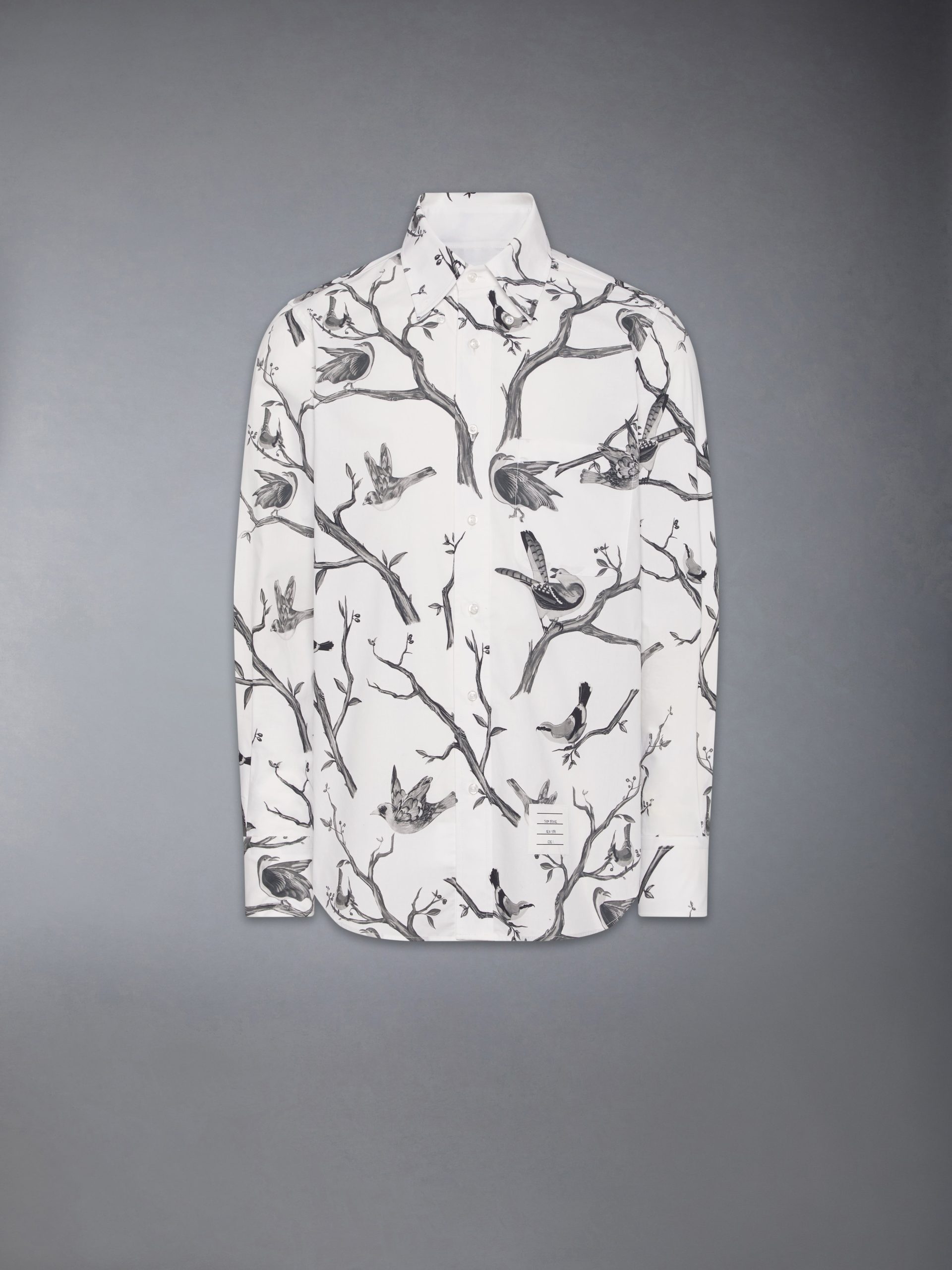 POPLIN BIRD TOILE PRINTED SHIRT - Image 6