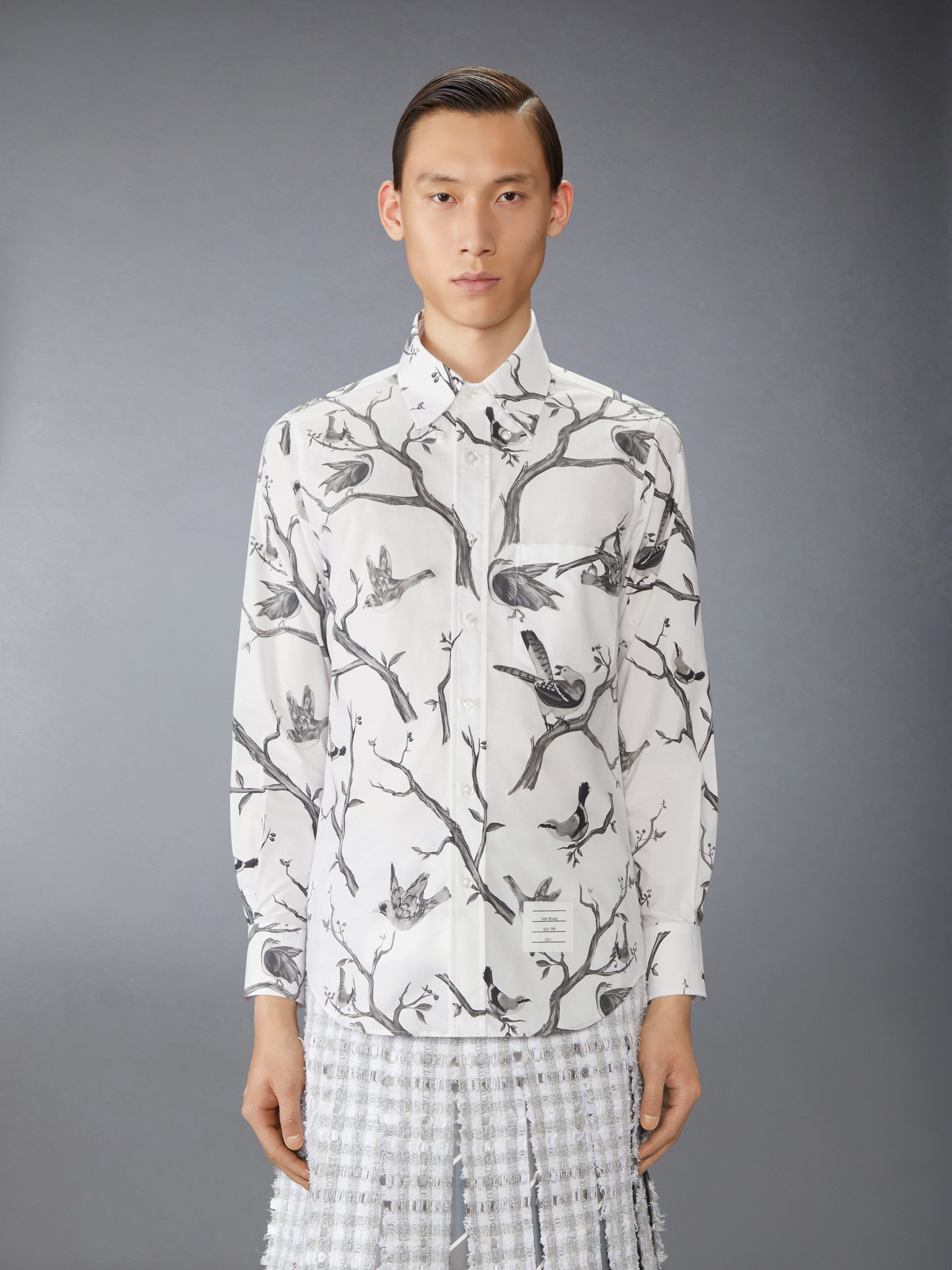 POPLIN BIRD TOILE PRINTED SHIRT - Image 2