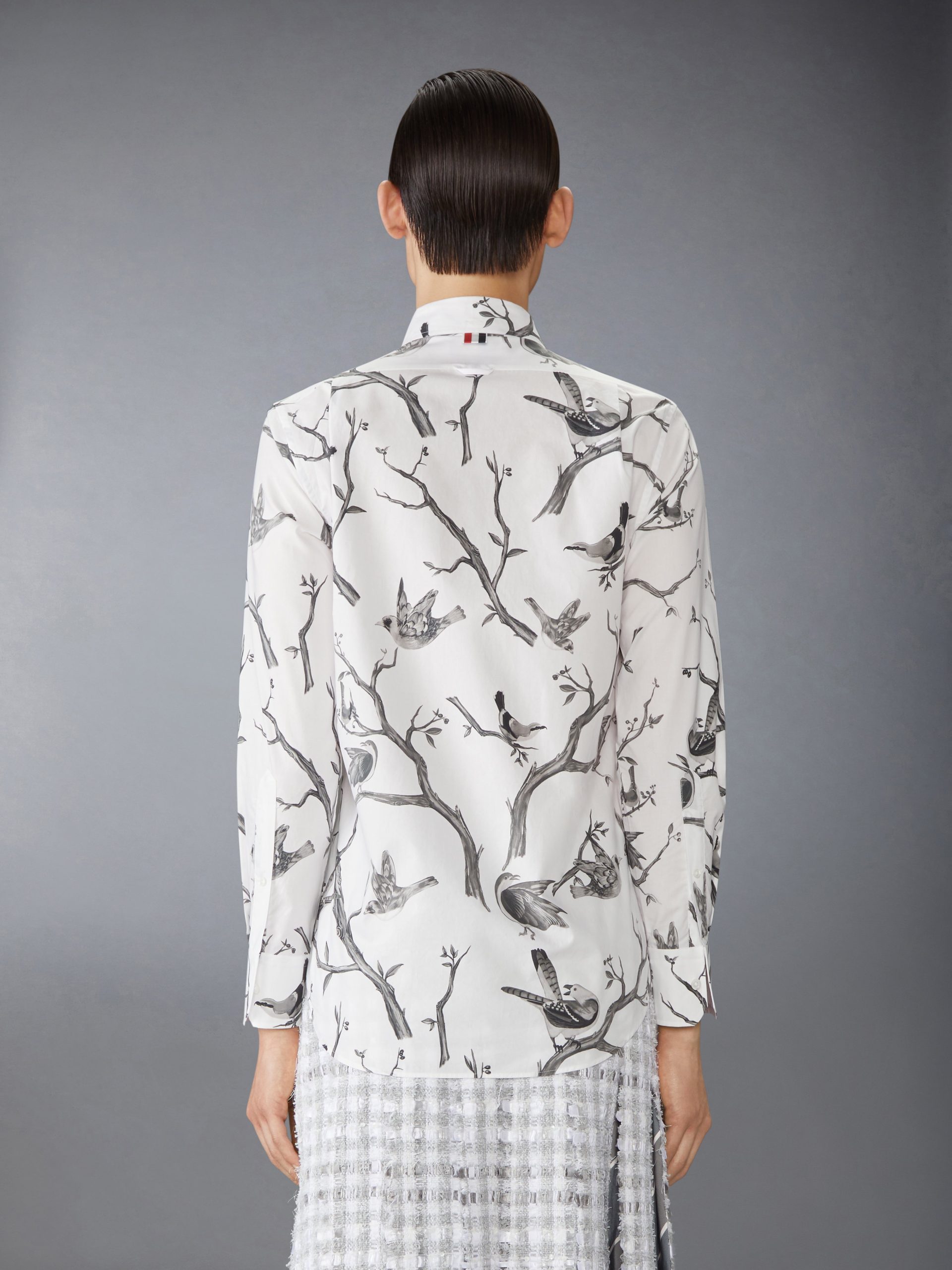 POPLIN BIRD TOILE PRINTED SHIRT - Image 3