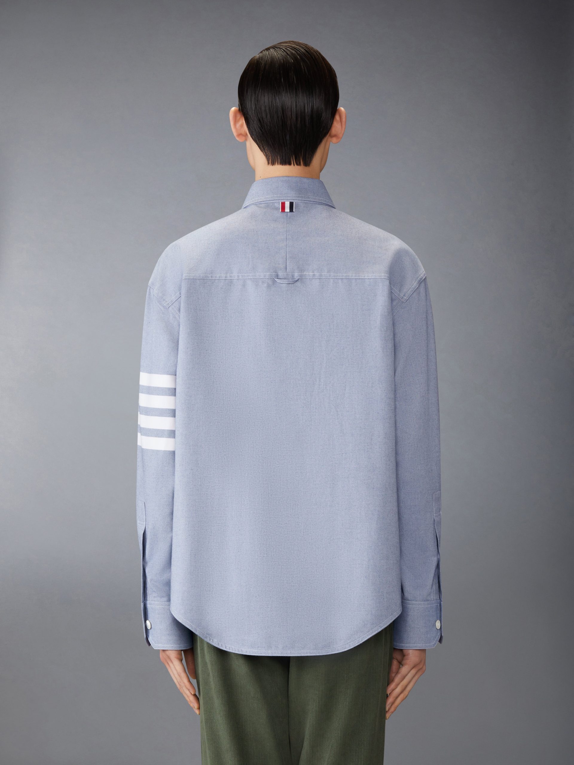 WOVEN FLANNEL 4-BAR OVERSIZED SHIRT - Image 2