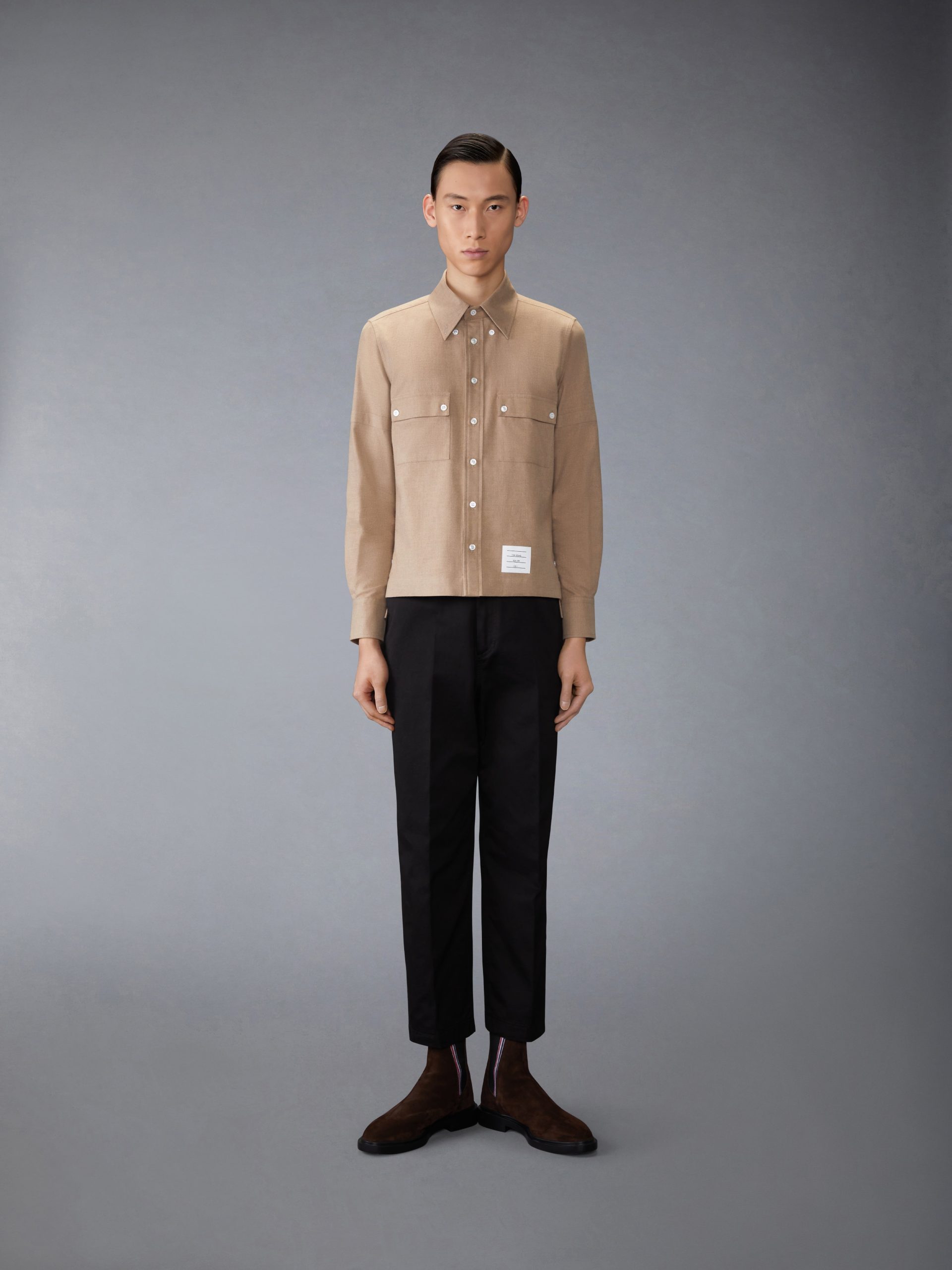 COTTON FLANNEL UTILITY SHIRT - Image 3