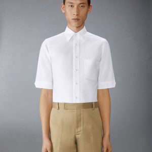 OXFORD RWB GROSGRAIN SHORT SLEEVE SHIRT