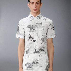 POPLIN HECTOR TOILE SHORT SLEEVE SHIRT