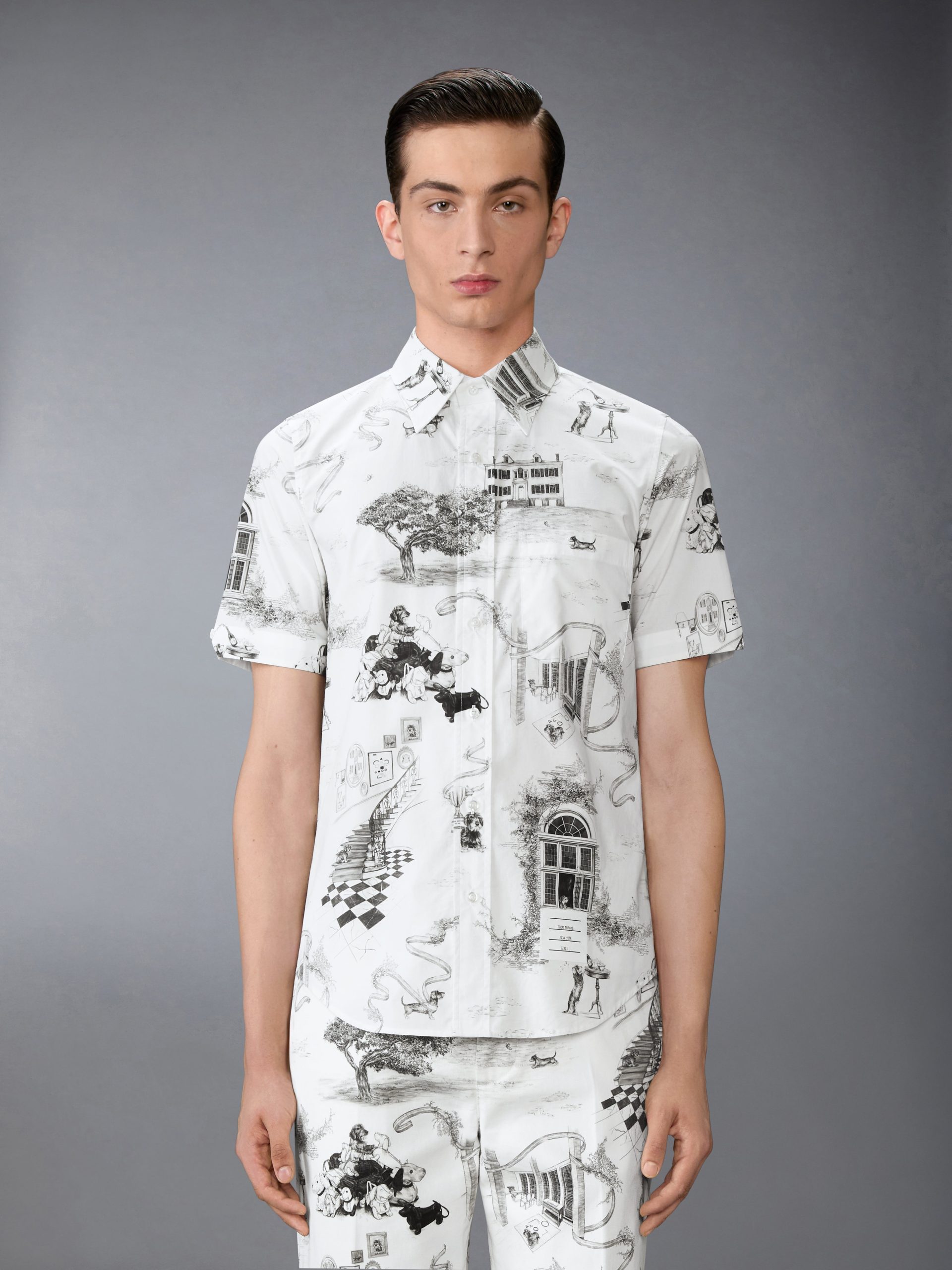 POPLIN HECTOR TOILE SHORT SLEEVE SHIRT - Image 2