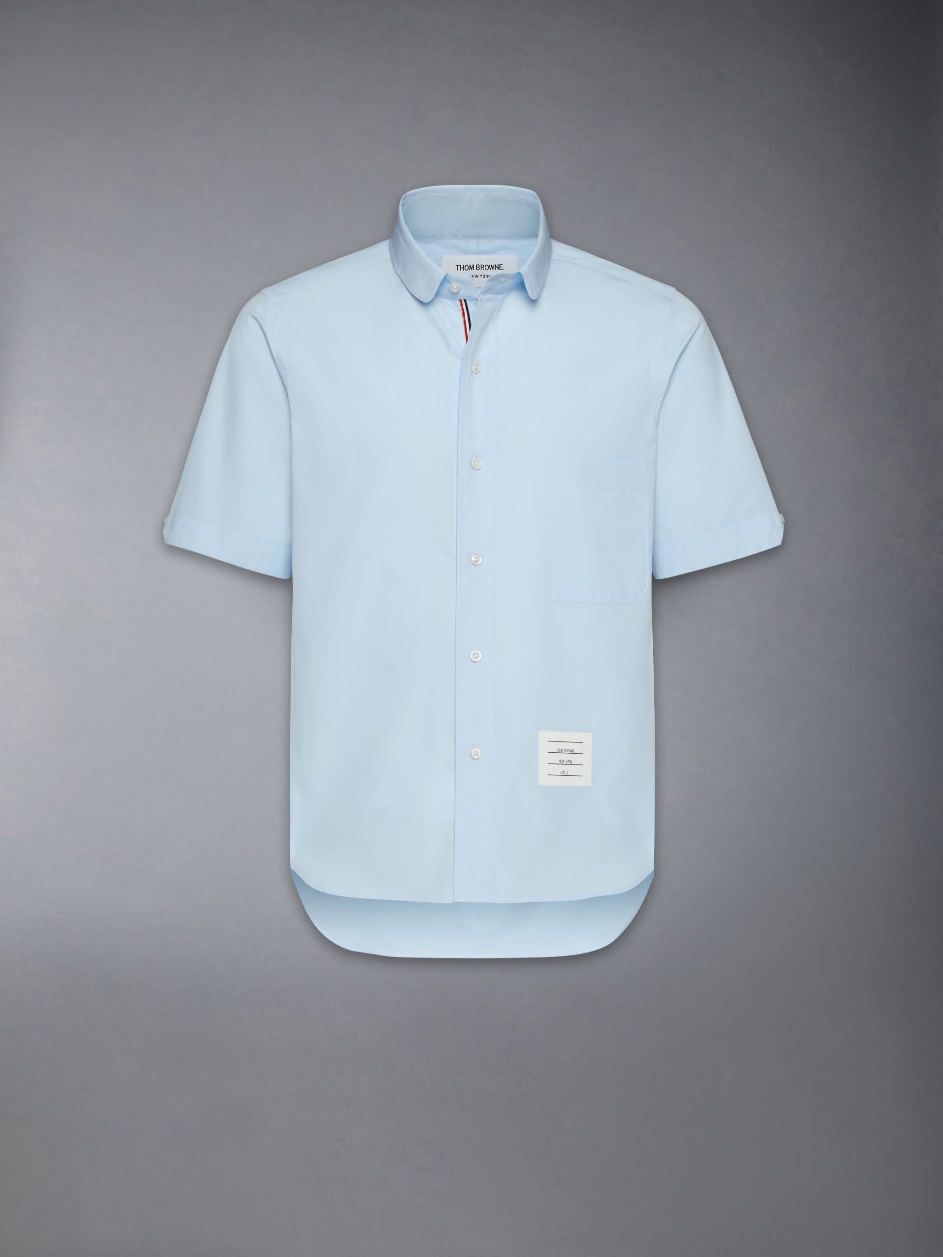 POPLIN ROUND COLLAR SHORT SLEEVE SHIRT - Image 7