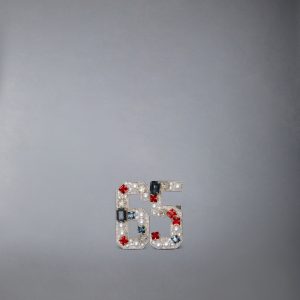 PEARL CRYSTAL BULLION EMBROIDERY 65 BROOCH