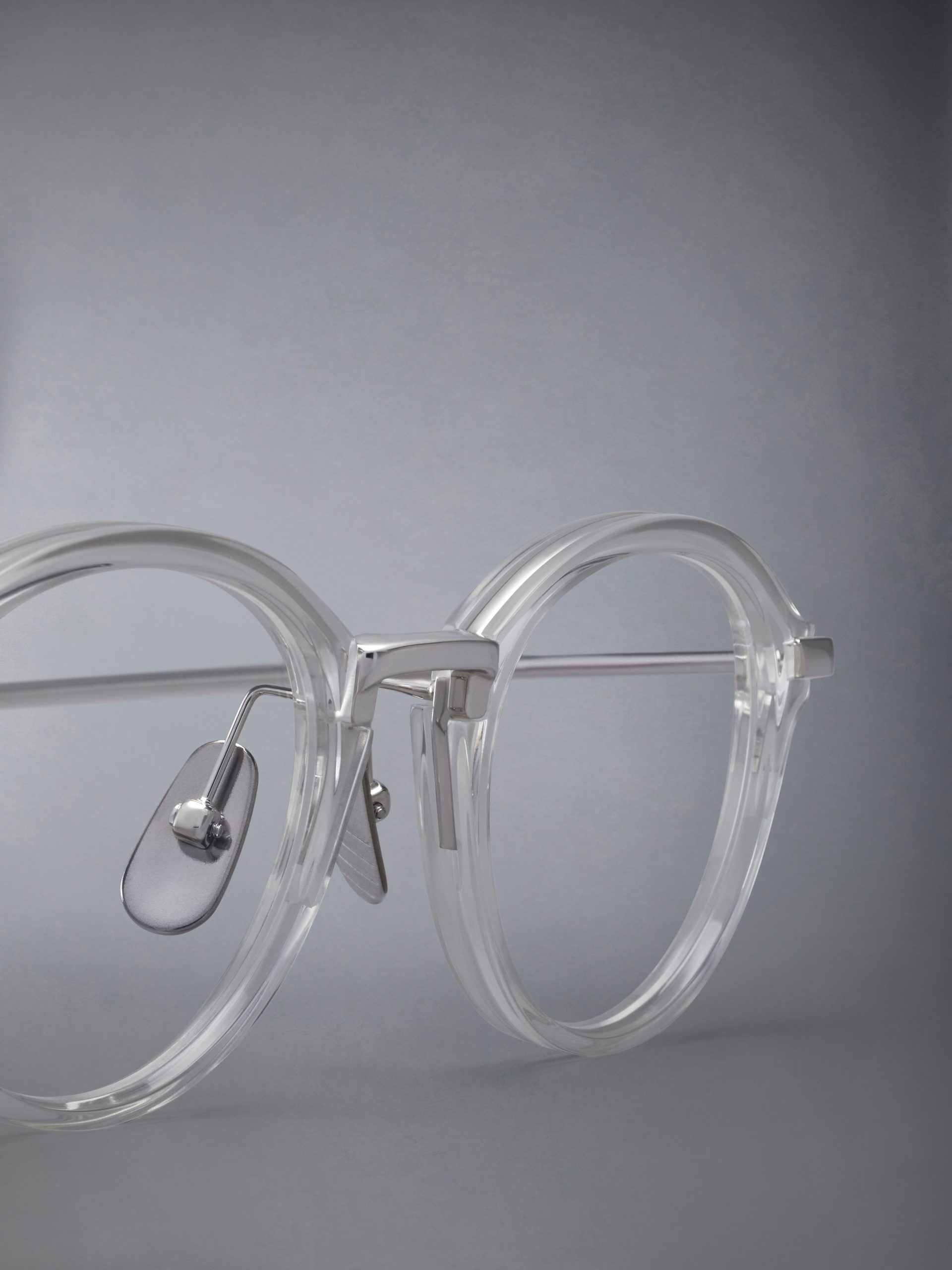 ACETATE AND TITANIUM ROUND EYEGLASSES - Image 7