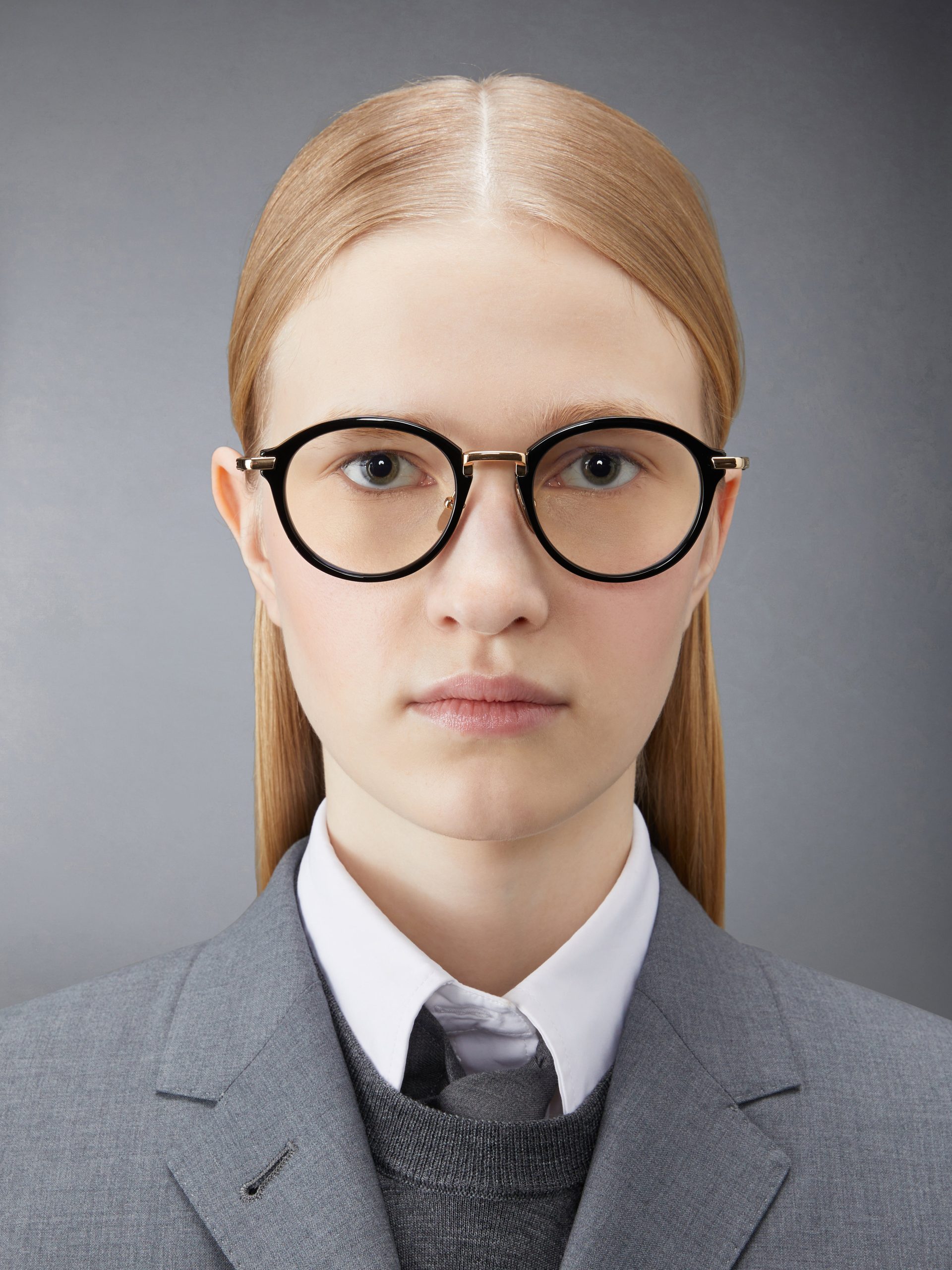 ACETATE AND TITANIUM ROUND EYEGLASSES - Image 2