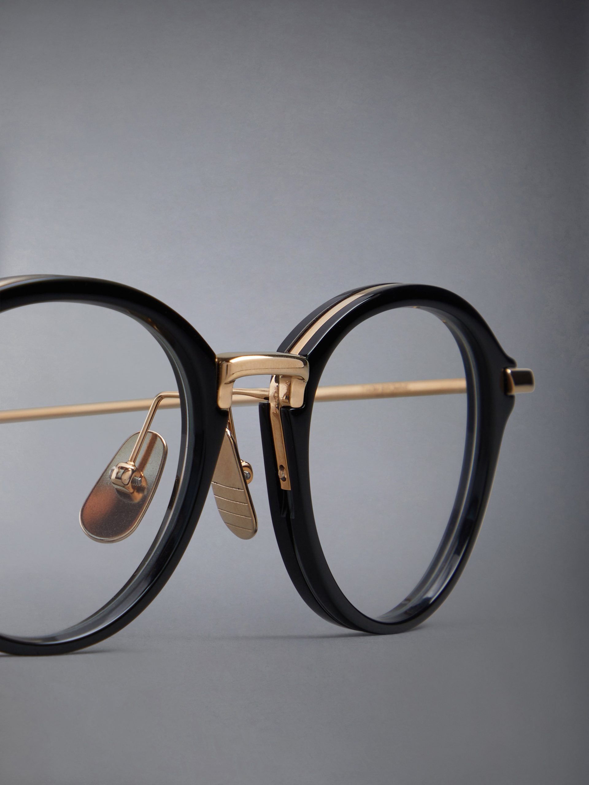 ACETATE AND TITANIUM ROUND EYEGLASSES - Image 5