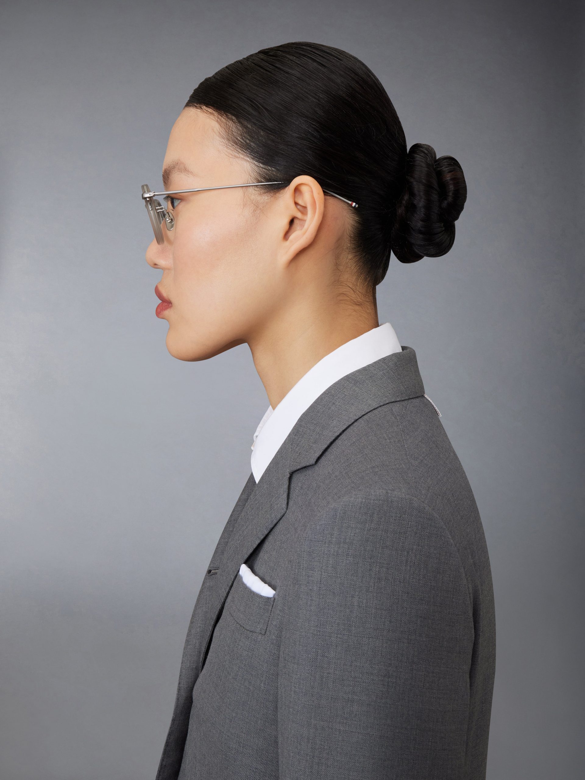 ACETATE AND TITANIUM ROUND EYEGLASSES - Image 4