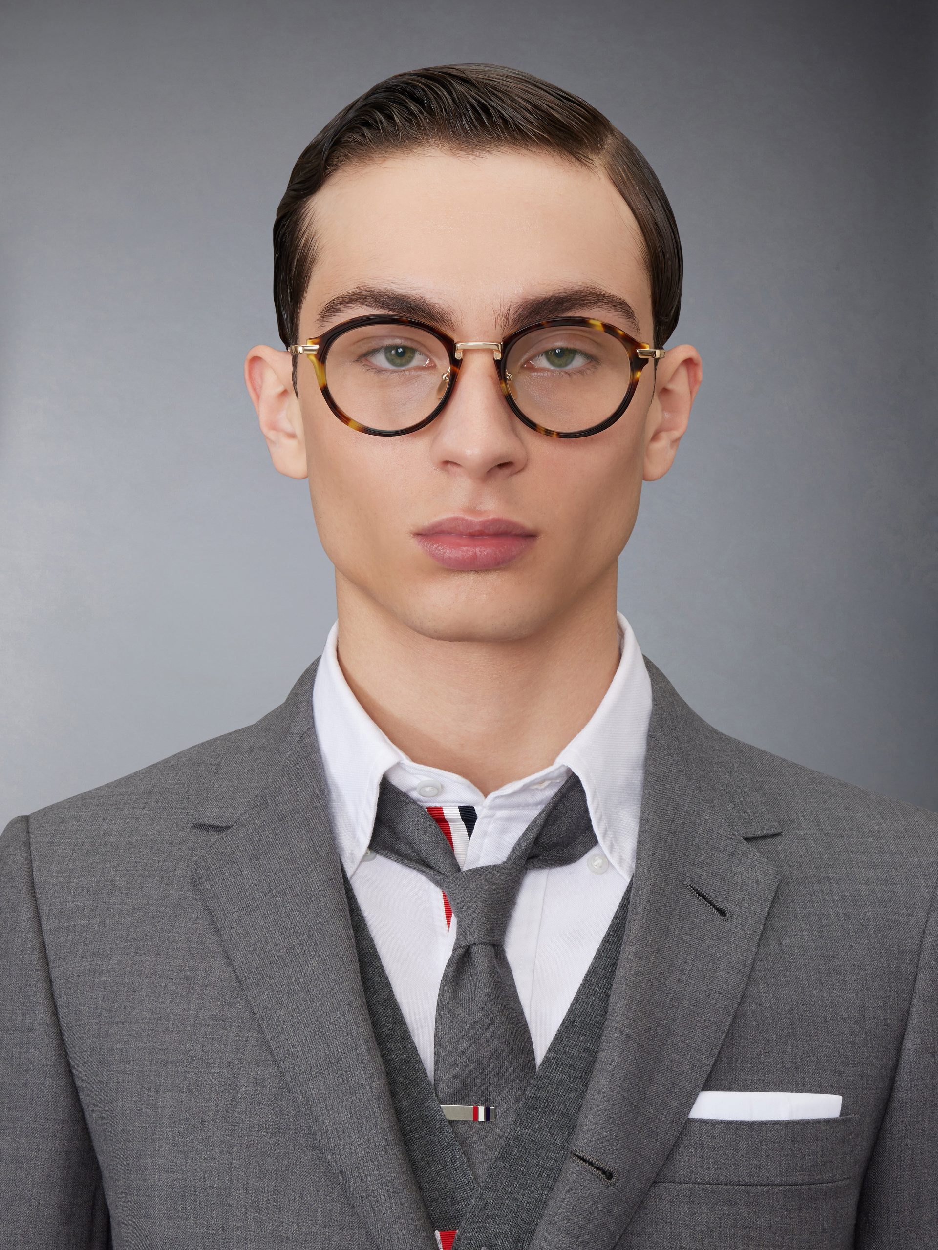 ACETATE AND TITANIUM ROUND EYEGLASSES - Image 3