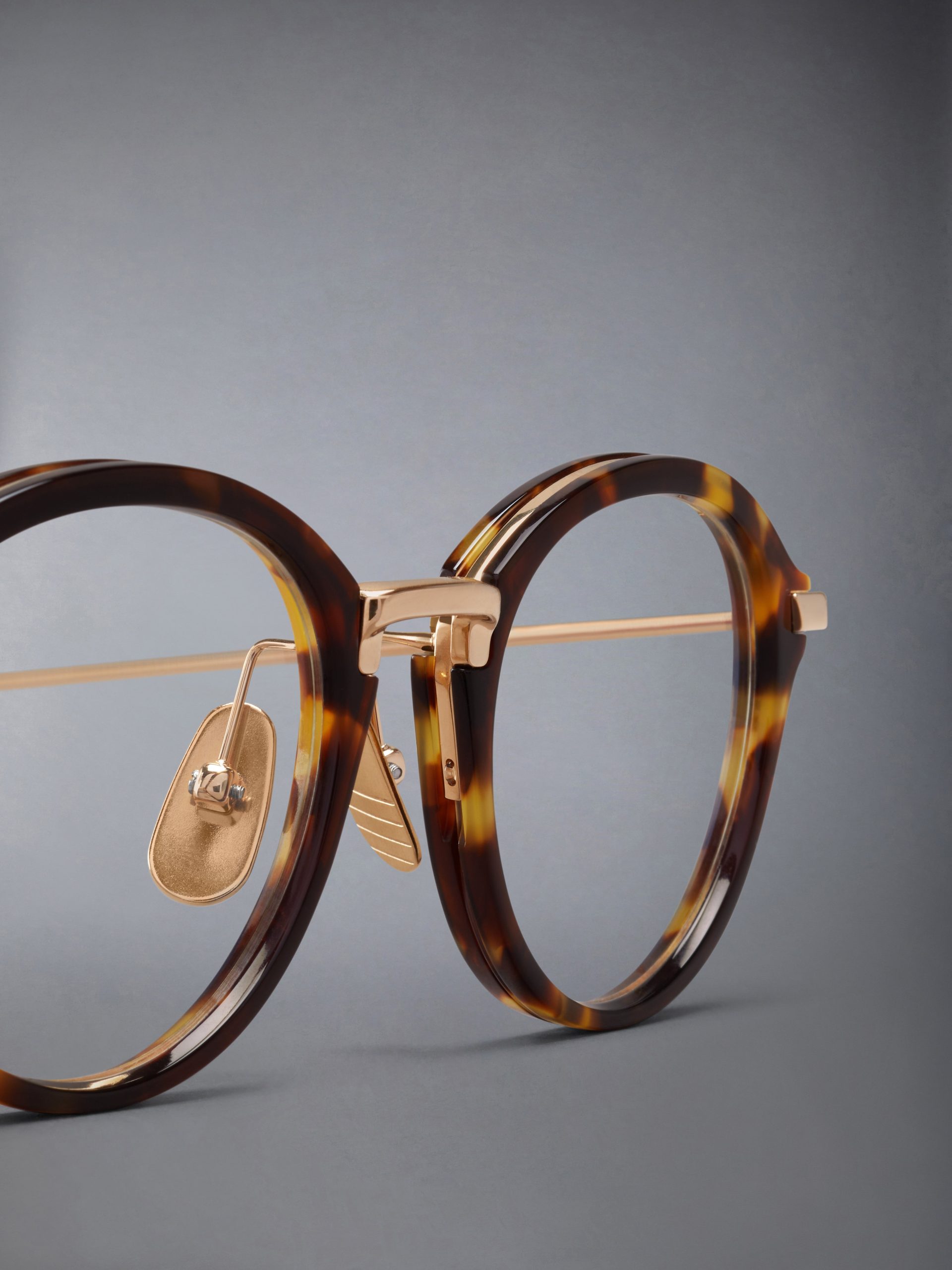 ACETATE AND TITANIUM ROUND EYEGLASSES - Image 7