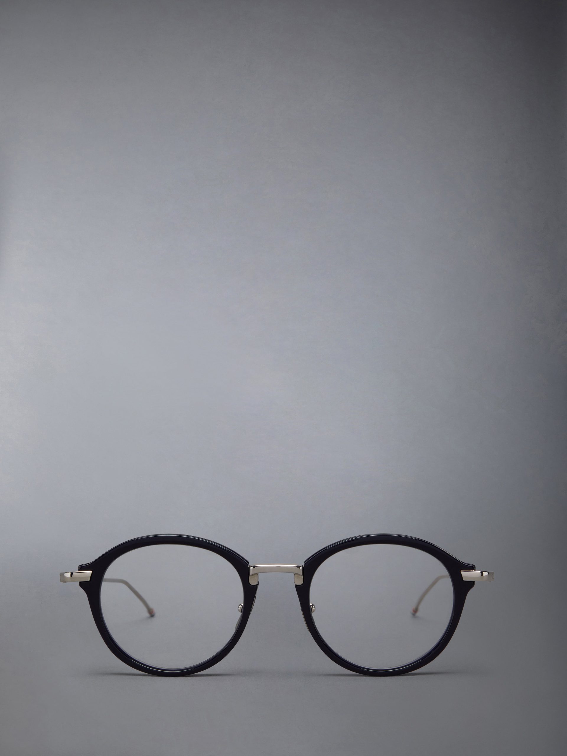 ACETATE AND TITANIUM ROUND EYEGLASSES