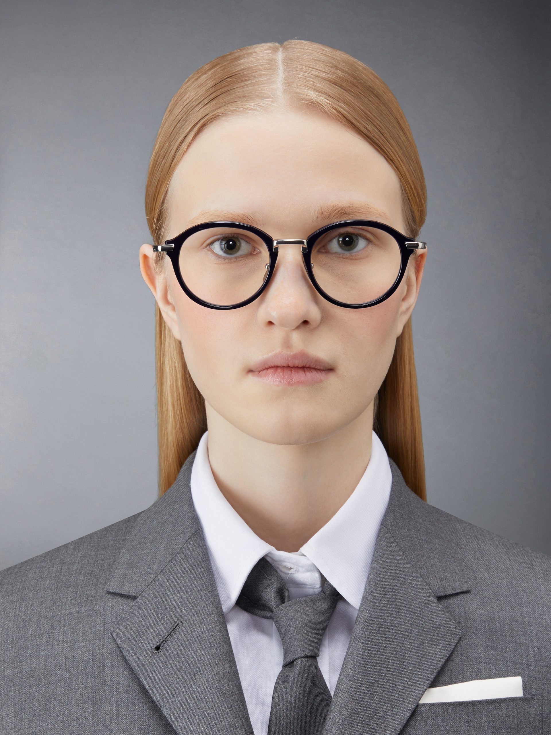 ACETATE AND TITANIUM ROUND EYEGLASSES - Image 2