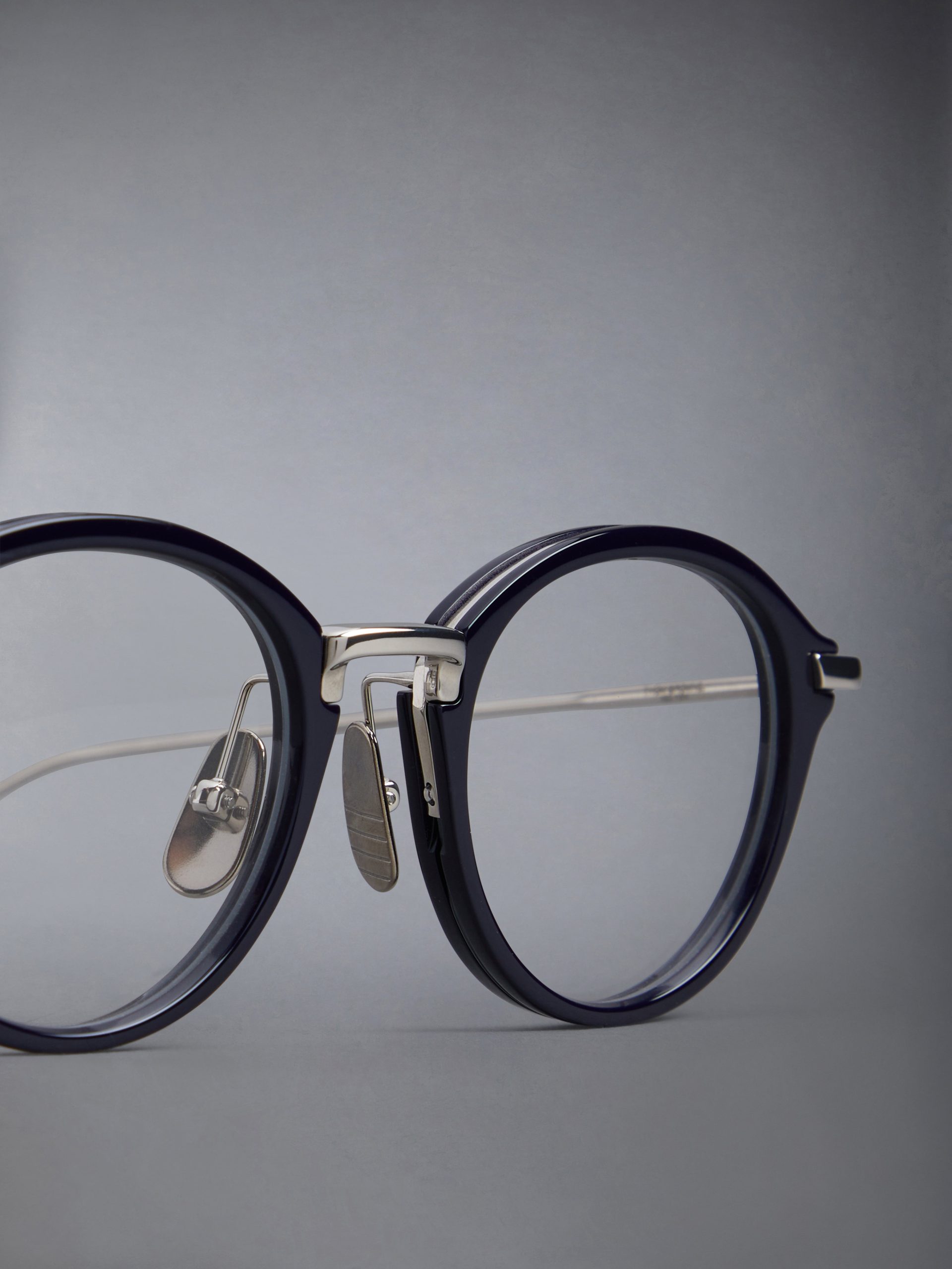 ACETATE AND TITANIUM ROUND EYEGLASSES - Image 5