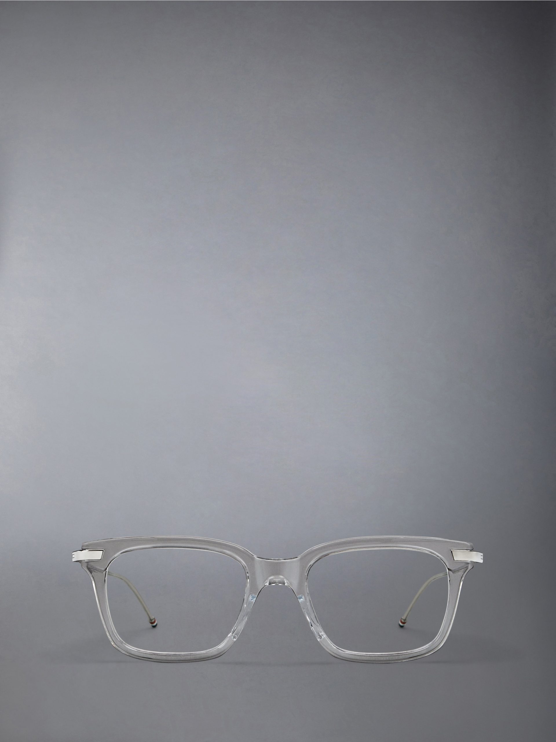 ACETATE AND TITANIUM RECTANGULAR EYEGLASSES