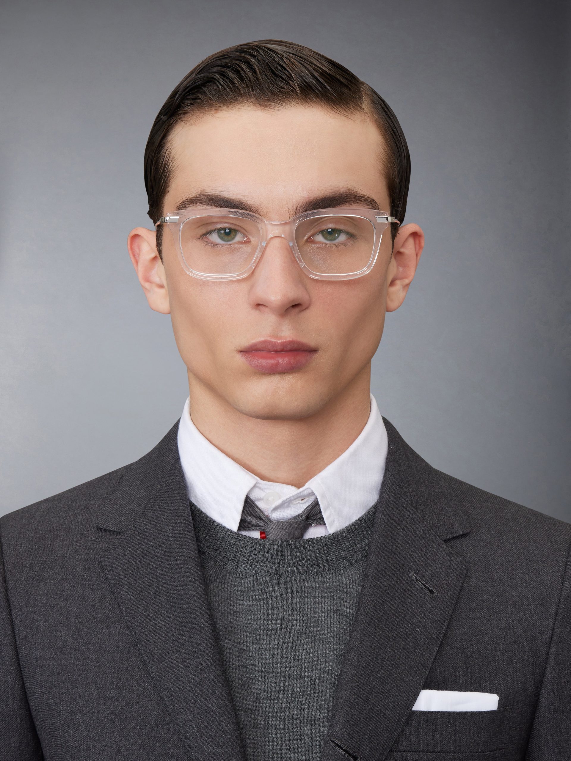 ACETATE AND TITANIUM RECTANGULAR EYEGLASSES - Image 3