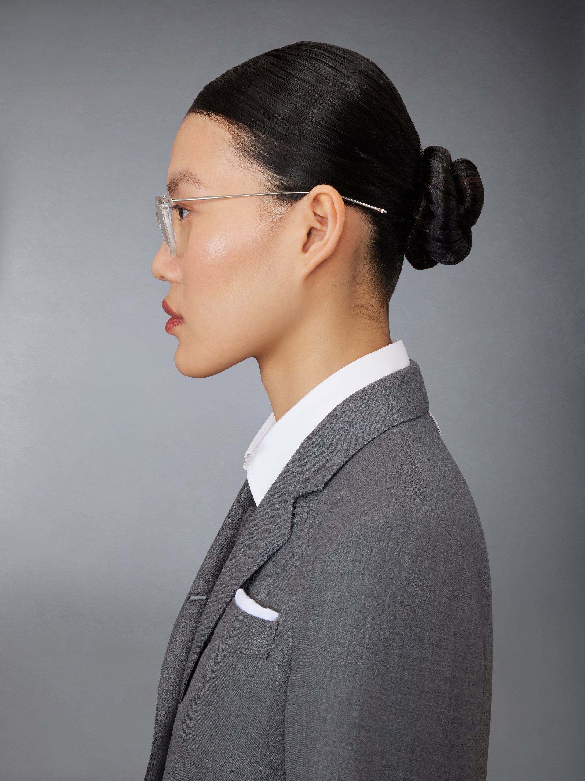 ACETATE AND TITANIUM RECTANGULAR EYEGLASSES - Image 4