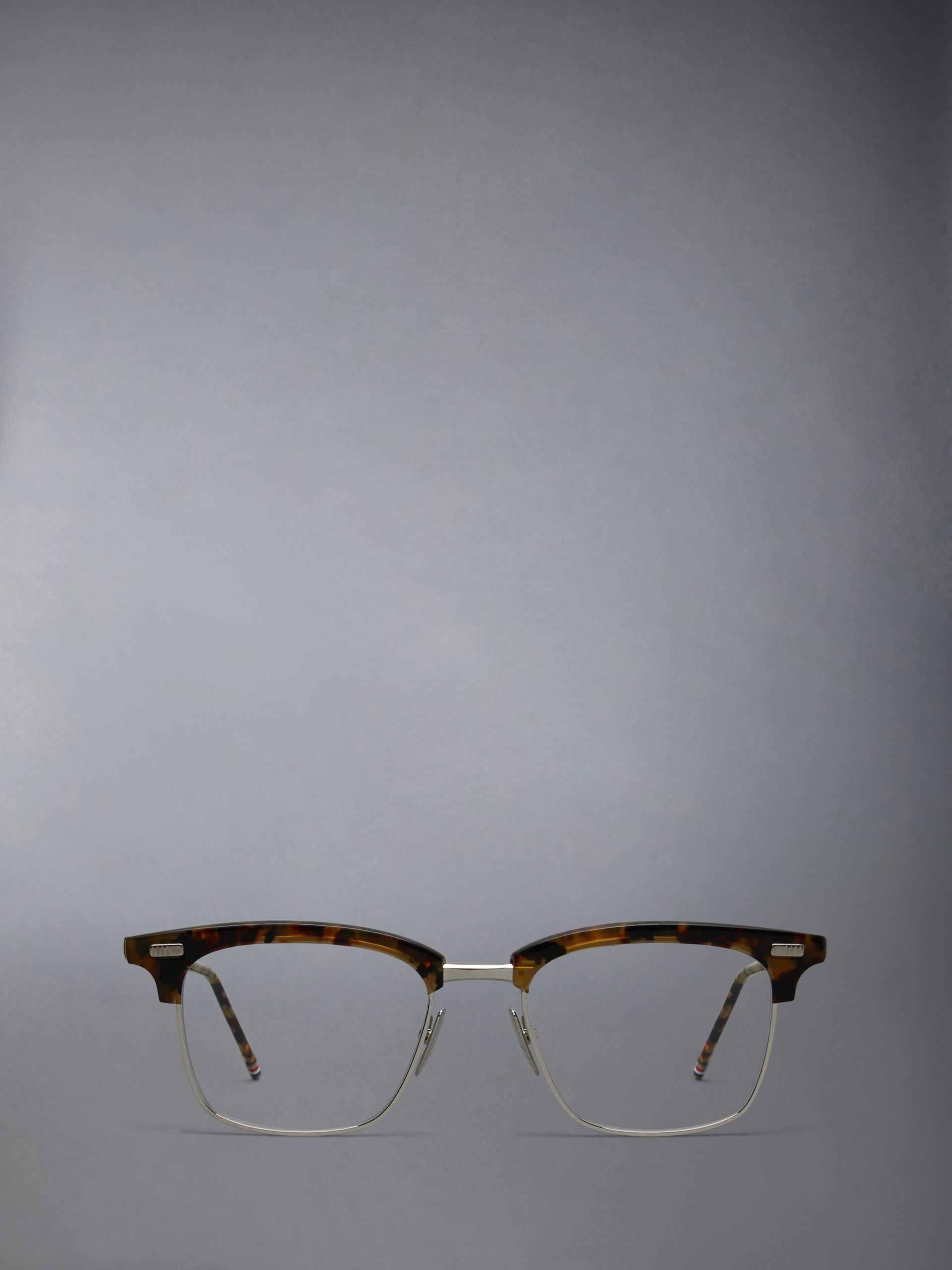 ACETATE AND TITANIUM RECTANGULAR EYEGLASSES